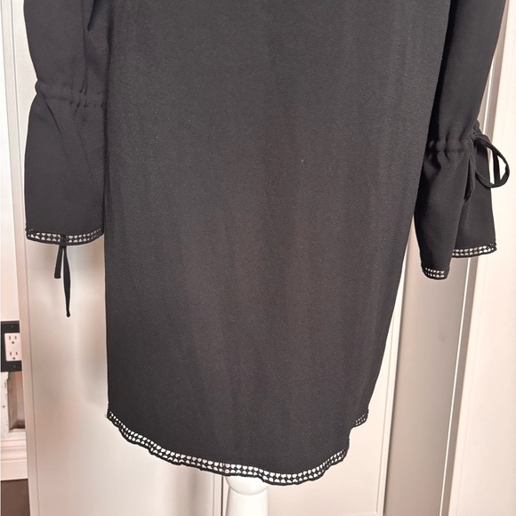 All Saints Black Sheath Dress with Bishop Sleeves - Picture 5 of 12